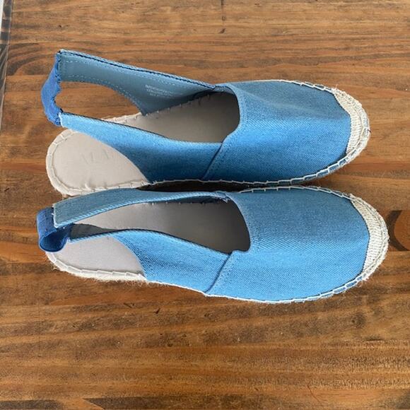 Alaniz Blue Slingback Espadrilles - Size 39 (8.5) - Picture 3 of 8